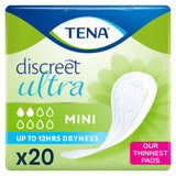 Tena Discreet Ultra Mini Incontinence Pads 20 Pack