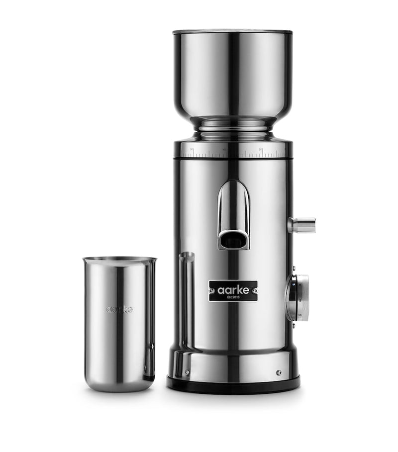Aarke Stainless Steel Flat Burr Coffee Grinder - British product