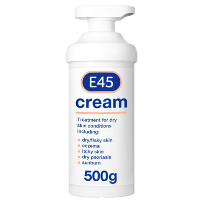 E45 Moisturiser Cream for Dry Skin & Eczema Pump 500ml