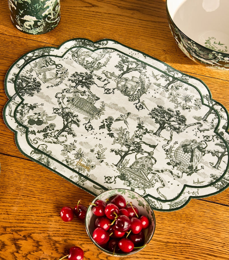 Harrods Cotton-Linen Toile Placemats (Set of 4)