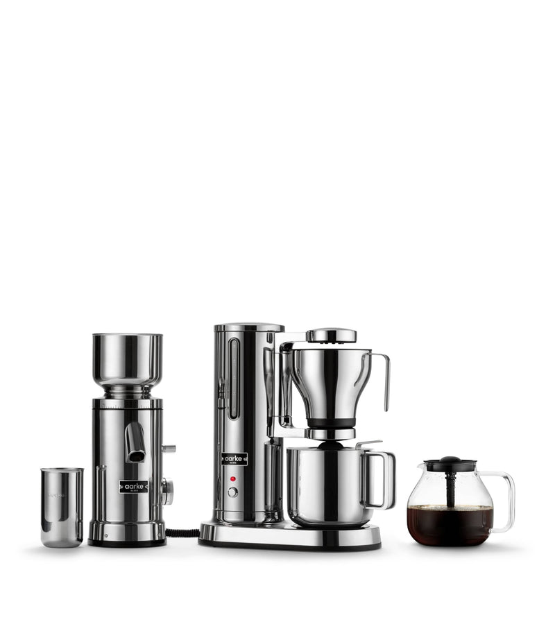 Aarke Stainless Steel Flat Burr Coffee Grinder - British product