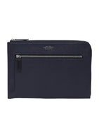 Soft Leather Organizer Pouch with Multiple Pockets, 19cm x 26cm x 3cm
