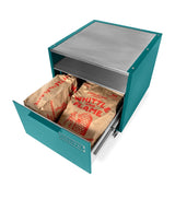 Outdoor Island Cabinet with Castors and Aluminum Drawers - 120cm Wide