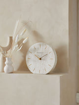 Natural Hallie Mantel Clock 21x21x3cm