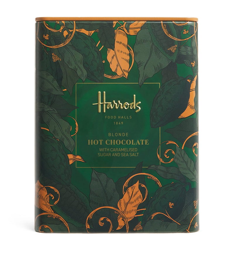 Harrods blonde hot chocolate powder with caramelised sugar and sea salt 250g, UK version