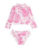 MARIE RAXEVSKY jungle print crop top bikini children's swimwear set (2-12 years), imported from the UK
