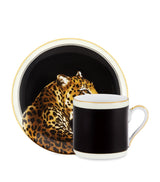 Dolce&Gabbana Casa Porcelain Leopard Espresso Cup and Saucer