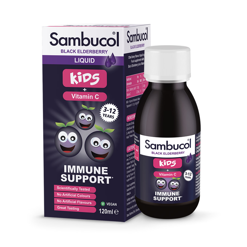 Sambucol Black Elderberry liquid for kids 120ml (British brand)