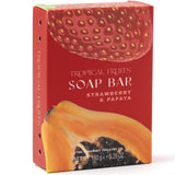 Strawberry and Papaya Glycerine Soap Bar 150g