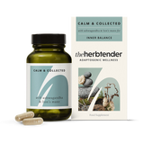 The Herbtender Calm & Collected Ashwagandha and Lion's Mane 60 Vegan Capsules