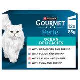 Gourmet Perle Mini Fillets Ocean Delicacies Wet Cat Food Multipack 12x85g