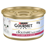 GOURMET Solitaire Beef Wet Cat Food 85g