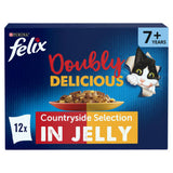 Felix Doubly Delicious 7+ Meaty Selection Wet Cat Food 12 x 100g
