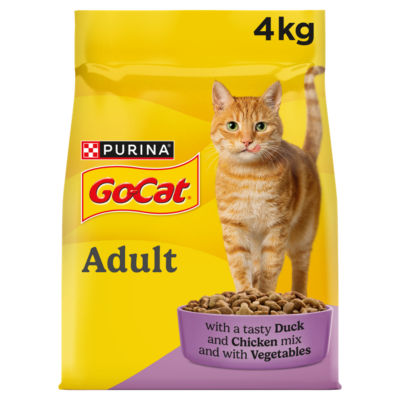 Go-Cat dry cat food chicken and duck 4kg, UK version