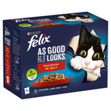 Felix Wet Cat Food Meaty Selection in Jelly 12x85g - British product