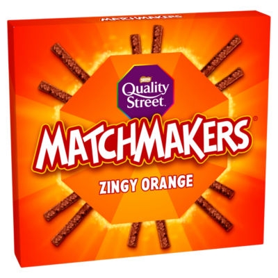 Quality Street orange chocolate sticks 120g, imported from the UK