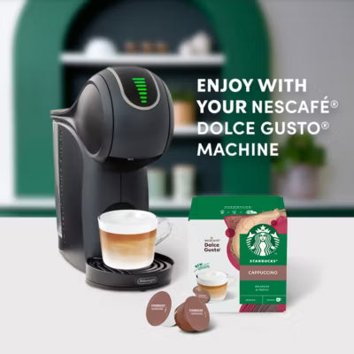 Starbucks Cappuccino Coffee Pods x12 for Nescafe Dolce Gusto (British brand)