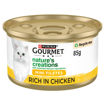 GOURMET Nature's Creations Chicken Wet Cat Food 85g - British product