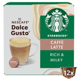 Starbucks Caffe Latte Dolce Gusto Coffee Pods x12