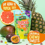 Rowntree's tropical tots vegan friendly jelly sweets 140g, imported from the UK