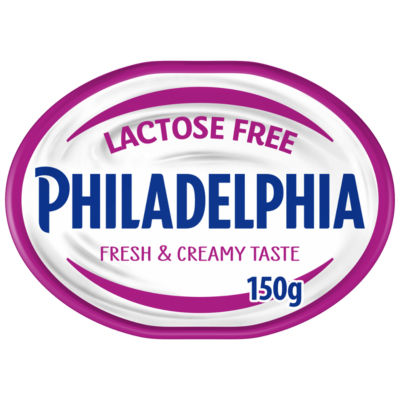 Philadelphia lactose free soft cheese 150g, imported from the UK