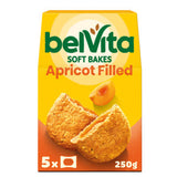Belvita Soft Bakes Apricot Filled Cereal Snack Bars 250g Multipack