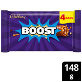 Cadbury Boost Caramel and Biscuit Milk Chocolate Bar 148g