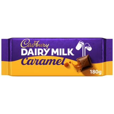 Cadbury Dairy Milk Karamellschokoladenriegel 180 g