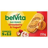 Belvita Duo Crunch Strawberry Yogurt Cereal Snack Bars Multipack 250g