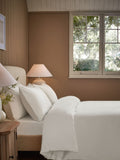 White supersoft brushed cotton duvet cover and pillowcase set, imported from the UK
