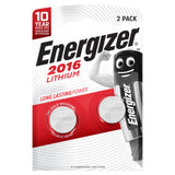 Energizer 2016 Lithium Coin Battery 2 Pack