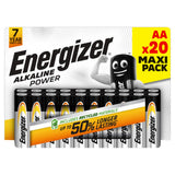 Energizer Alkaline AA Batteries 20 Pack