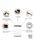 Brabantia white Bo waste bin 4L - British product