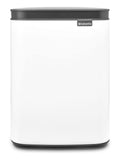 Brabantia white Bo waste bin 4L - British product