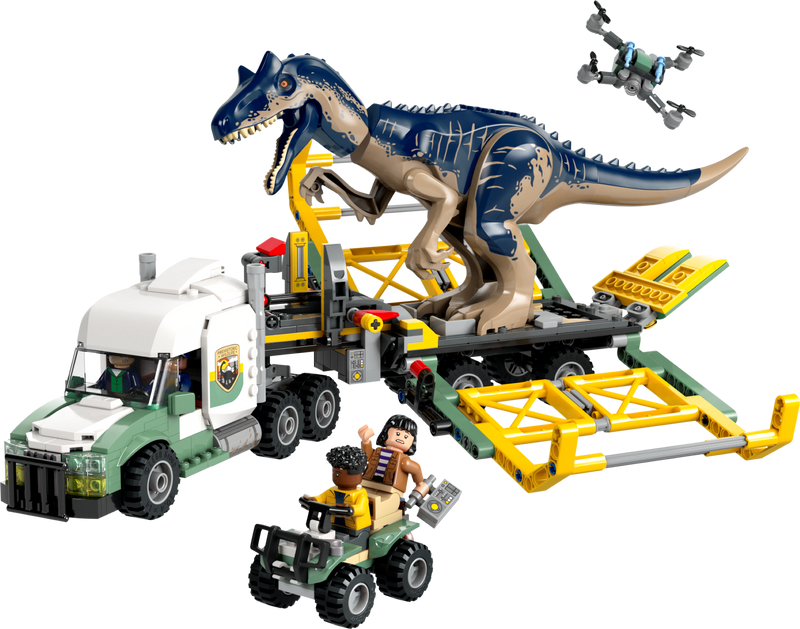 LEGO Jurassic World Dinosaur Missions transport truck - British product