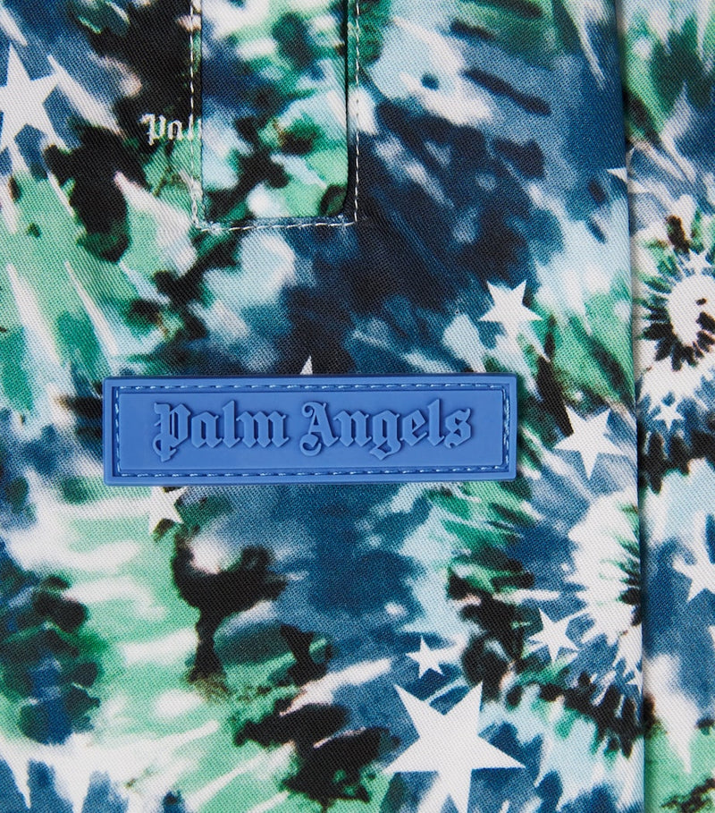 Palm Angels Kids Spiral Tie-Dye Shorts 4-12+ years, imported from the UK