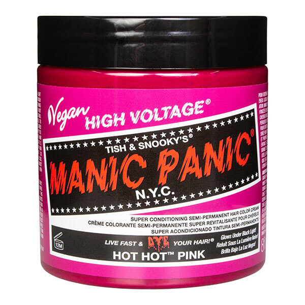 Manic Panic Hair Dye Hot Hot Pink 237ml, imported from the UK