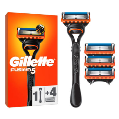 Gillette Fusion5 men's razor with 4 blades, UK version
