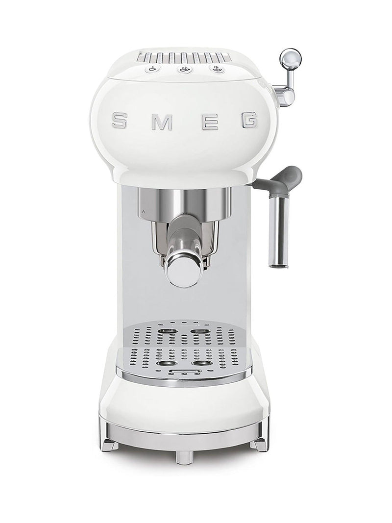 Smeg white espresso coffee machine (British brand)