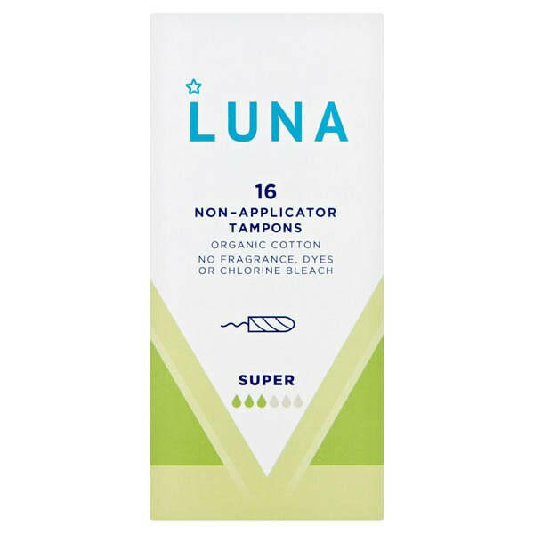 Superdrug Luna Super Non-Applicator Tampons x16 GOODS Superdrug