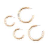 Superdrug Studio Gold Tone 2 Pack Fashion Hoops GOODS Superdrug