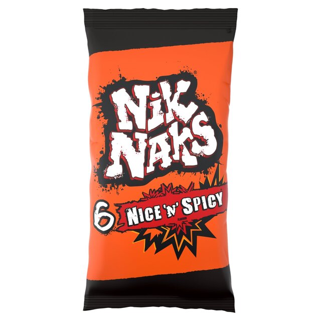 Nik Naks Nice 'N' Spicy Multipack Crisps 6 per pack - 998200