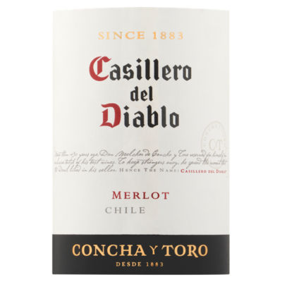 Casillero del Diablo Merlot 75cl - British product