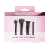 Brushworks On The Move Makeup Minis 4 Piece Brush Set