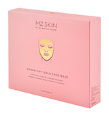 Golden Facial Treatment Sheet Mask with Collagen and Aloe for Hydration, 5 Masks