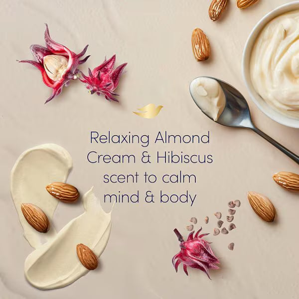 Dove Almond Cream Hibiscus Bath Soak 450ml - British product