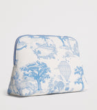 Harrods Toile Half Moon Cosmetic Bag