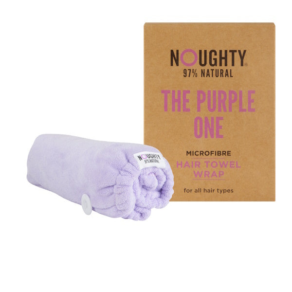 Noughty Microfibre Hair Towel Purple, imported from the UK
