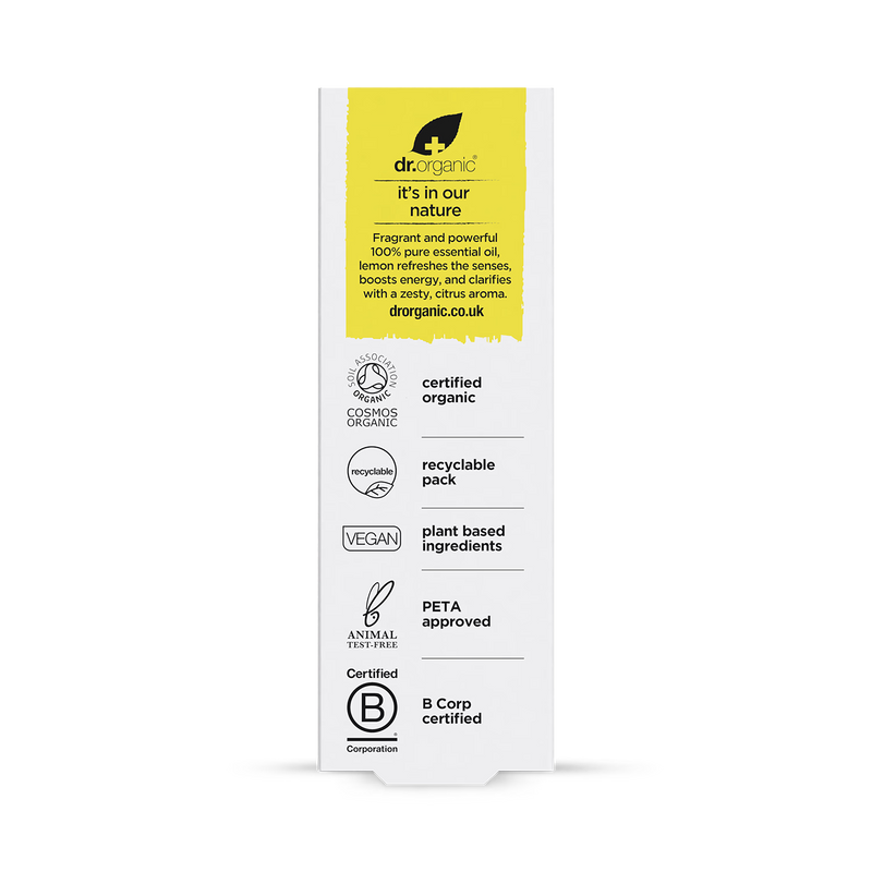 Dr Organic Lemon Pure Essential Oil 10ml