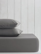 Charcoal Grey Cotton Rich Fitted Bed Sheet